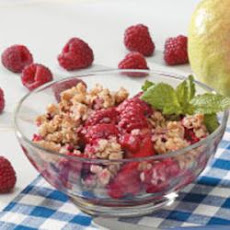 Raspberry Pear Crisp