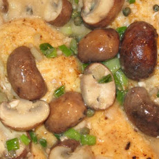 Chicken With Mushrooms & Lemon Sauce