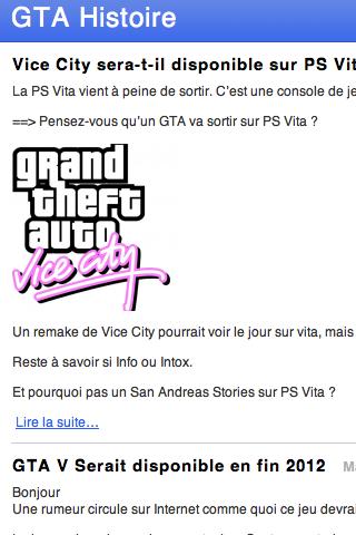 GTA Histoire