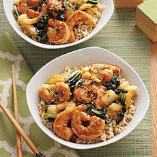 Stir-Fried Shrimp and Bok Choy