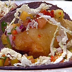 Tempura-Fried Fish Tacos with Tropical Salsa