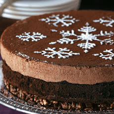 Milk Chocolate Mousse Cake with Hazelnut Crunch Crust