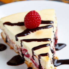 Raspberry and Dark Chocolate Cheesecake