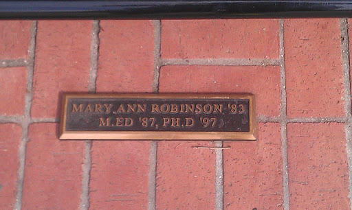 Mary Robinson Memorial Bench
