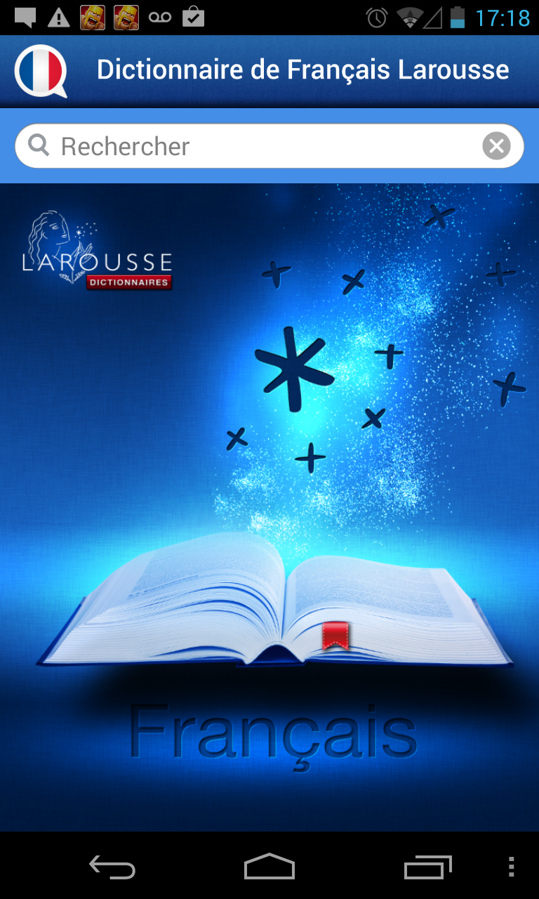 Android application French Larousse dictionary screenshort
