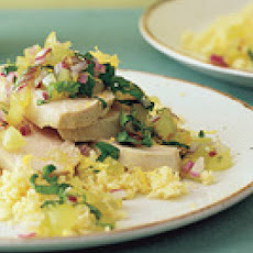Poached Chicken with Grape Relish