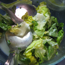 Boston Lettuce Salad with Buttermilk, Green Onion, and Maple Dressing