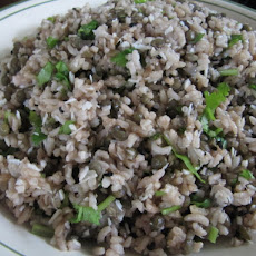 Lentils and Basmati with Tamarind, Coconut, Cilantro and Black Caraway