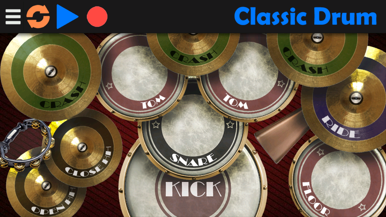 Android application Classic Drum: electronic drums screenshort