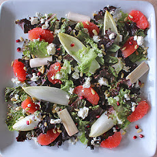 Winter Grapefruit Salad with Citrus-Ginger Vinaigrette
