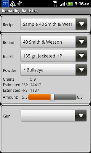 40 S W Ballistics Data