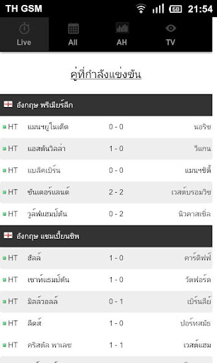 Thai Livescore