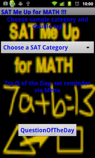 SAT Me Up for MATH