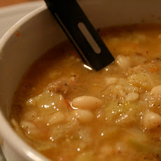 Italian Sausage and Cabbage Soup With White Beans
