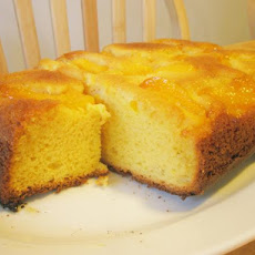 Peach Upside-Down Pudding Cake