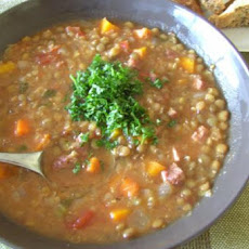 Hearty Lentil & Ham Soup