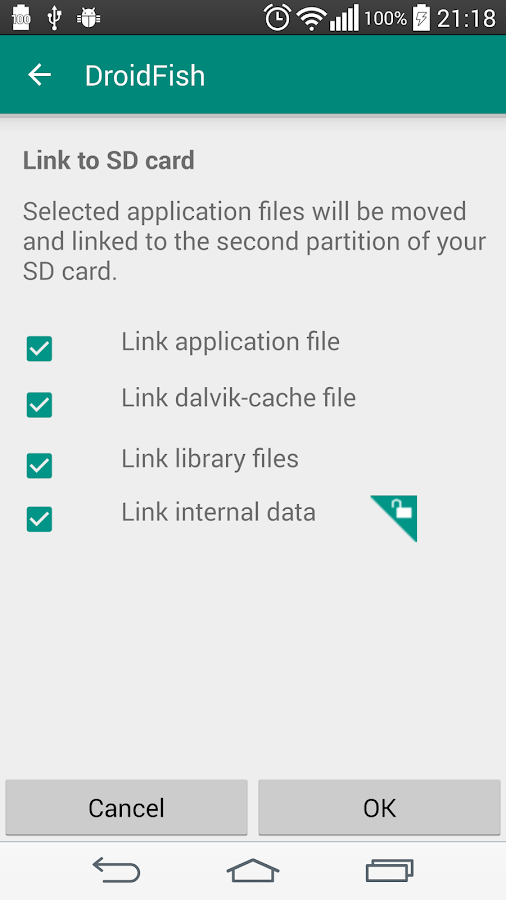    Link2SD- screenshot  