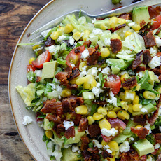 BLT Chopped Salad with Corn, Feta + Avocado