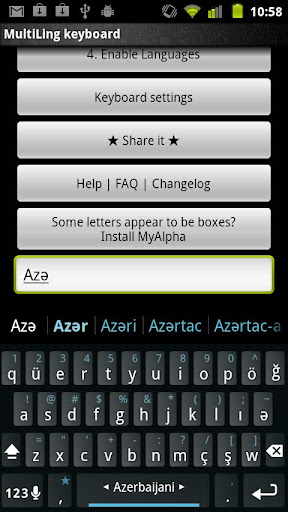 Azeri Keyboard Plugin