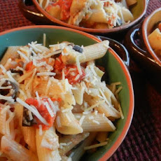 Penne With Artichokes and Black Olives