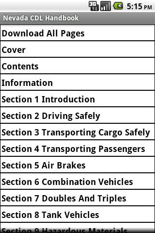 Nevada CDL Handbook