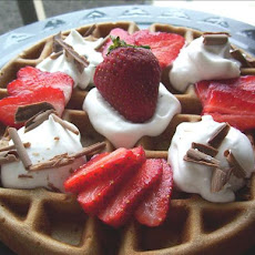 Chocolate Strawberry Waffles