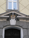 Ritterhelm mit Wappen