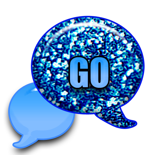 GO SMS - Blueberry Glitter LOGO-APP點子