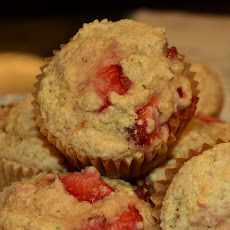 Strawberry (and Lavender) Muffins