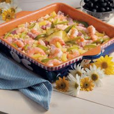 Pineapple Shrimp Rice Bake