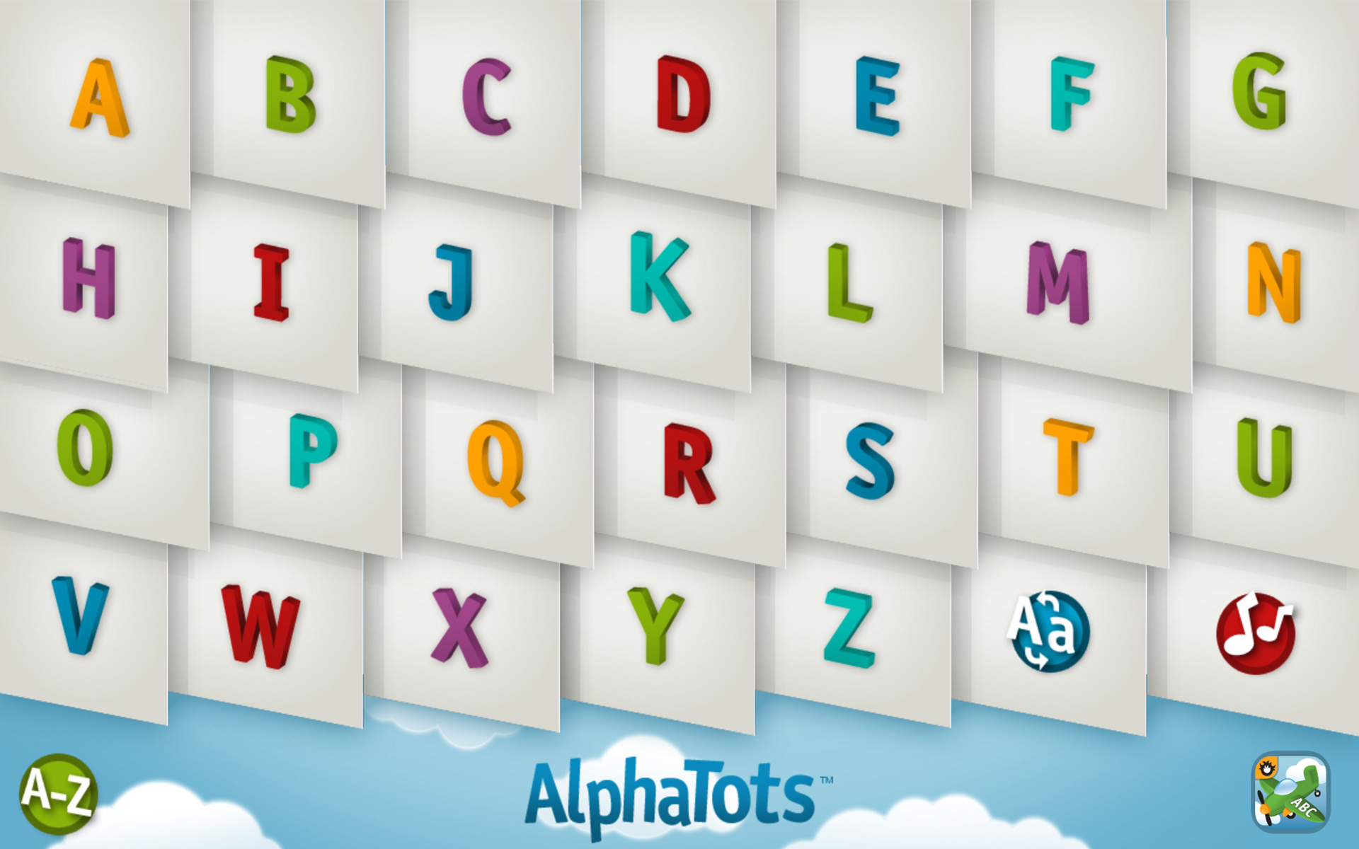 Android application AlphaTots Alphabet screenshort