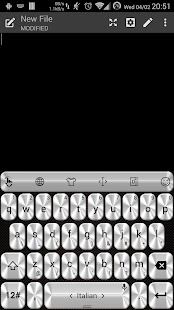 download Theme TouchPal Metallic Silver free