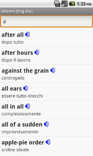 English-Italian Idioms