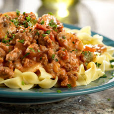 Skillet Picante Beef Stroganoff