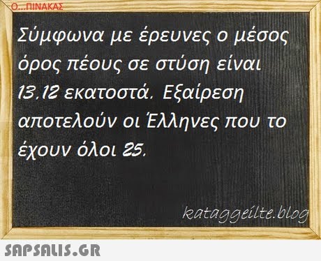 Ο ΑΙ ΝΑΚΑΣ Σύμφωνα με έρευνες ο μέσος ορος εους σε στυση ειναι 13.12 εκατοστά. Εξαίρεση αποτελούν οι Ελληνες που το έχουν όλοι 25. kataggeilte. blog