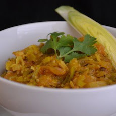 Leek, fennel & tomato stew