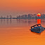 Sunrise on the Sinking by Luc Belisle - Landscapes Waterscapes ( waterscape, sunrise, boat )
