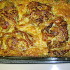 Cheesy Chops and Peppers Casserole