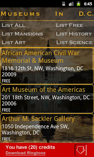 【免費旅遊App】Museums In Washington DC-APP點子