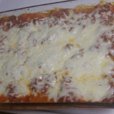 My Sweet Manicotti in Meat Sauce