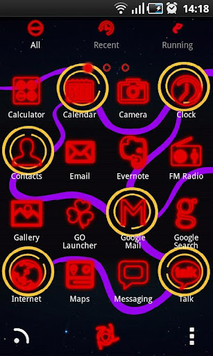 【免費個人化App】TronRed GO Launcher EX Themes-APP點子