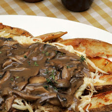 Oven Fries with Mushroom Gravy