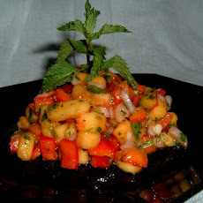 Minty Peach Salsa