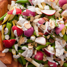 Radish and Wax Bean Salad with Crème Fraîche Dressing Recipe