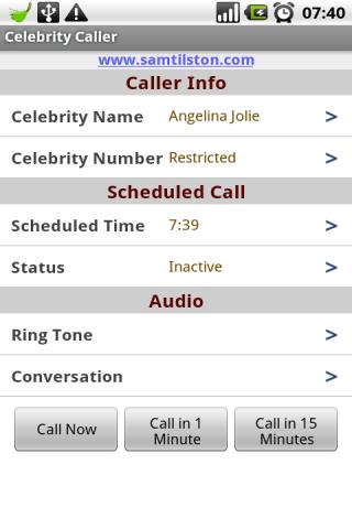 Celebrity Fake Caller