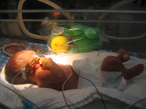 Daniel with Horsy When He Was Born