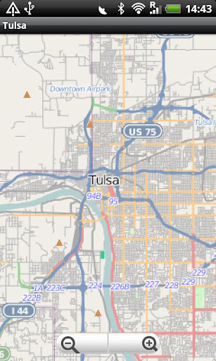 Tulsa Street Map