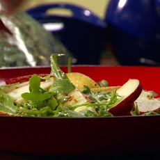 Honey Mustard Dressed Greens with Apple and Pear