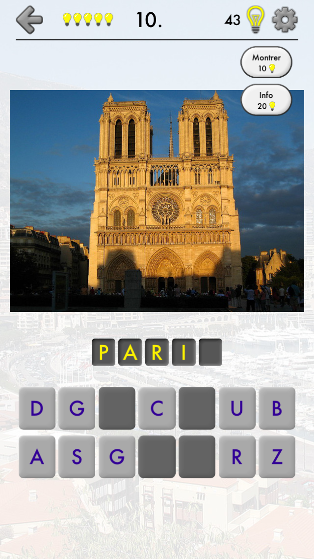 Android application Cities of the World Photo-Quiz - Guess the City screenshort