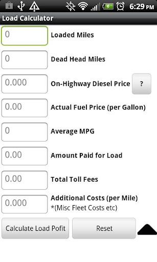 Trucker Trip Load Calculator